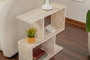 Hanah Home Mesa Auxiliar Life Travertino Mármol 60x60x20cm Elegante y Sofisticada para Salón o Dormitorio